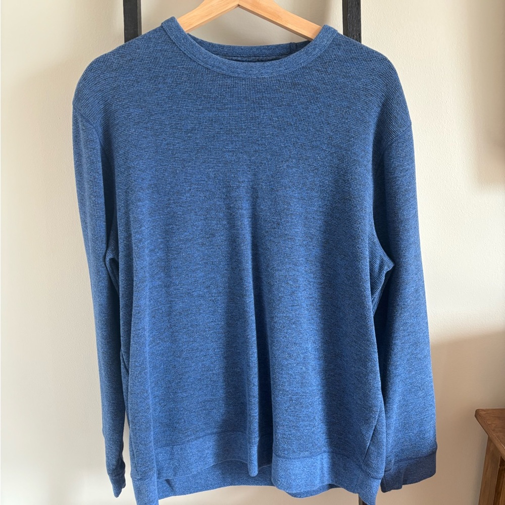 Men's Heather Blue Crewneck Sweater